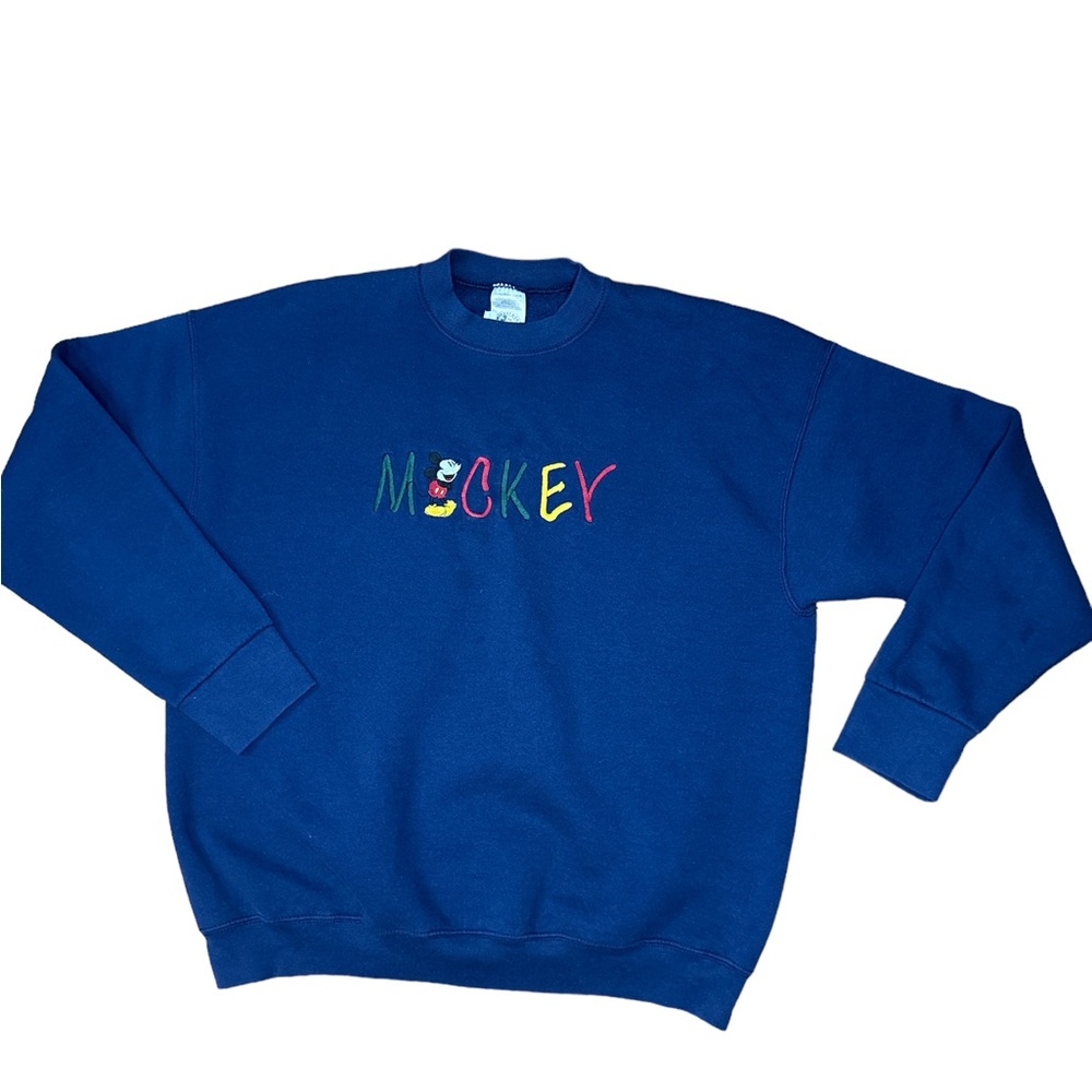 Vintage Mickey Mouse Navy Blue‎ Sweatshirt Size XL Unisex/Men’s USA Made Disney
